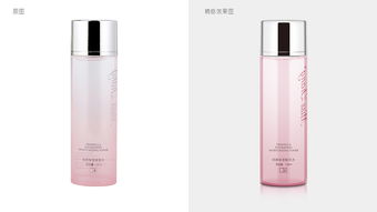 化妆品保湿润颜水乳霜粉色瓶子包装 淘宝 PS与AI联合精修产品图